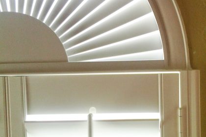 Plantation Shutters on Arched Windows