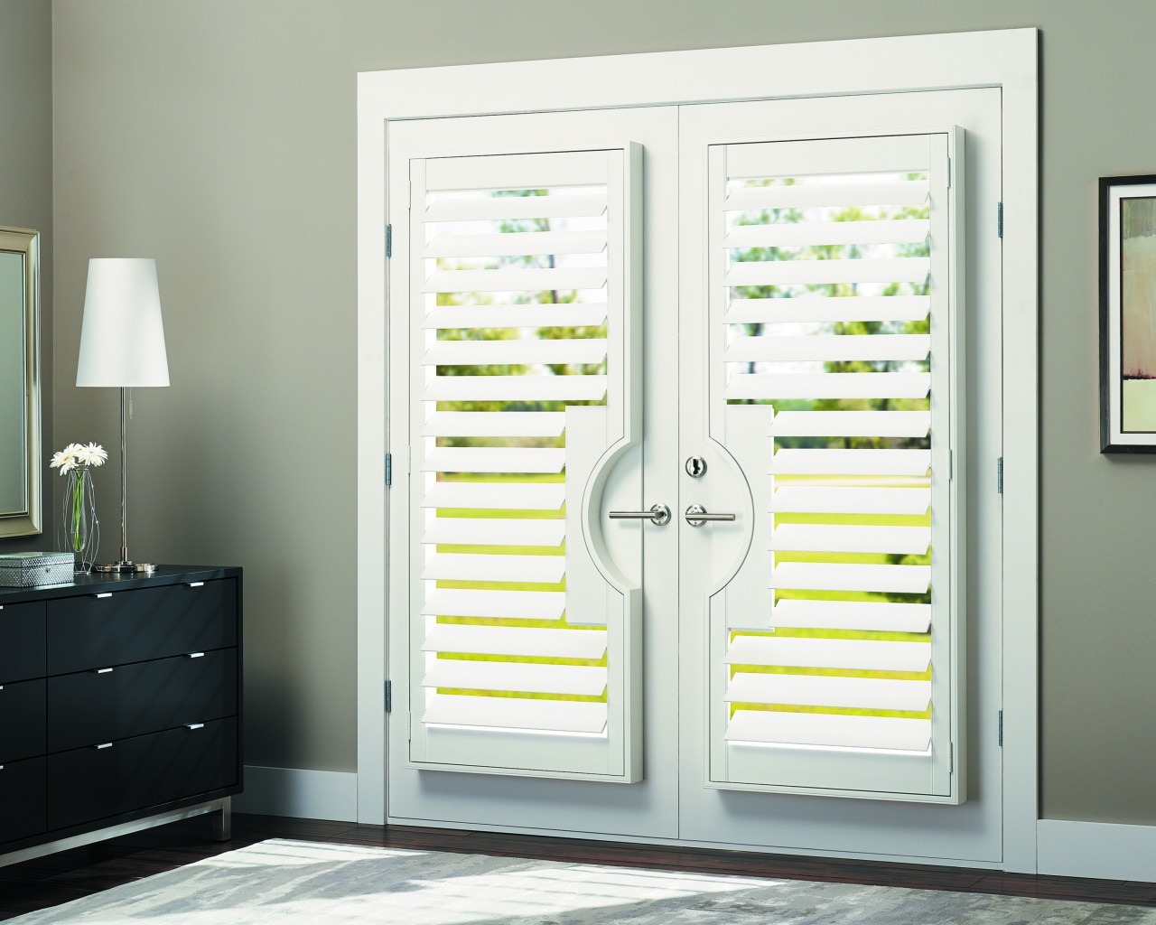 French Door Plantation Shutters
