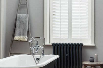 Plantation shutters Bathroom