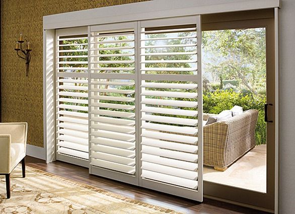 Plantation Shutters for Sliding Doors