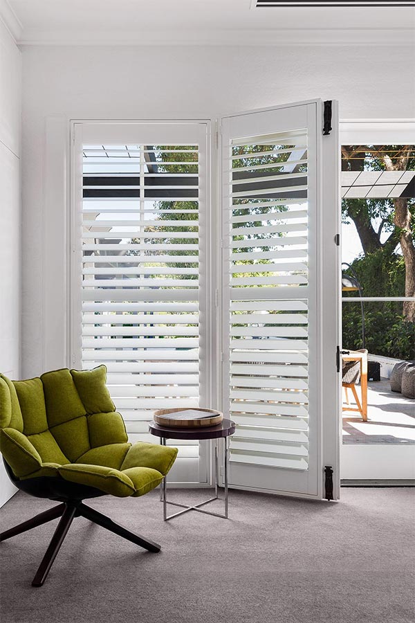 Bi-fold Track System Plantation Shutters