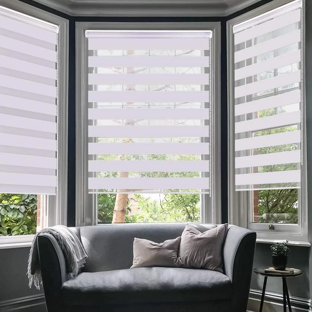 Elegant and Functional Zebra shades | Liberty Shutters