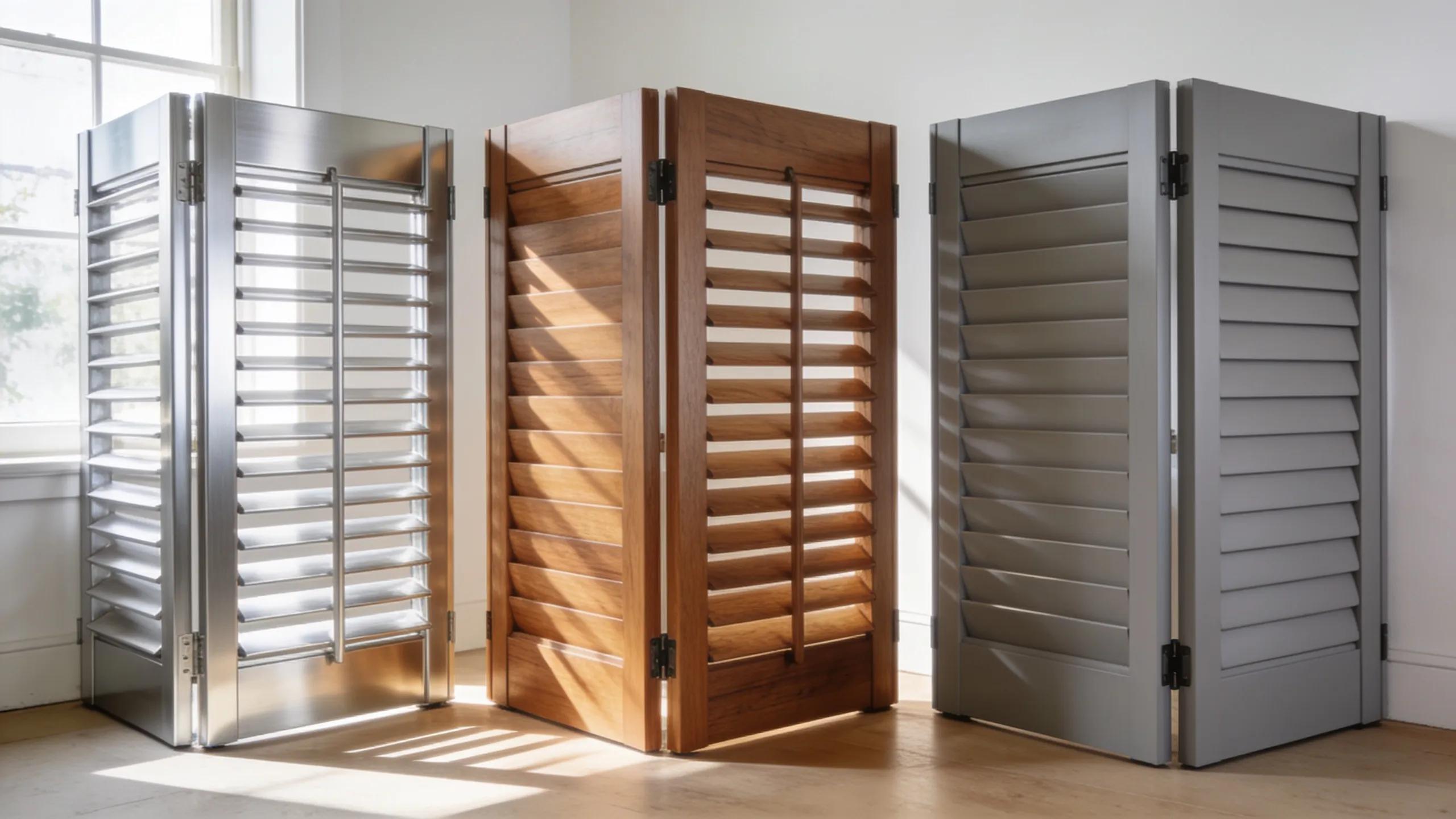 Variety of plantation shutter materials suited for Florida's humid climate